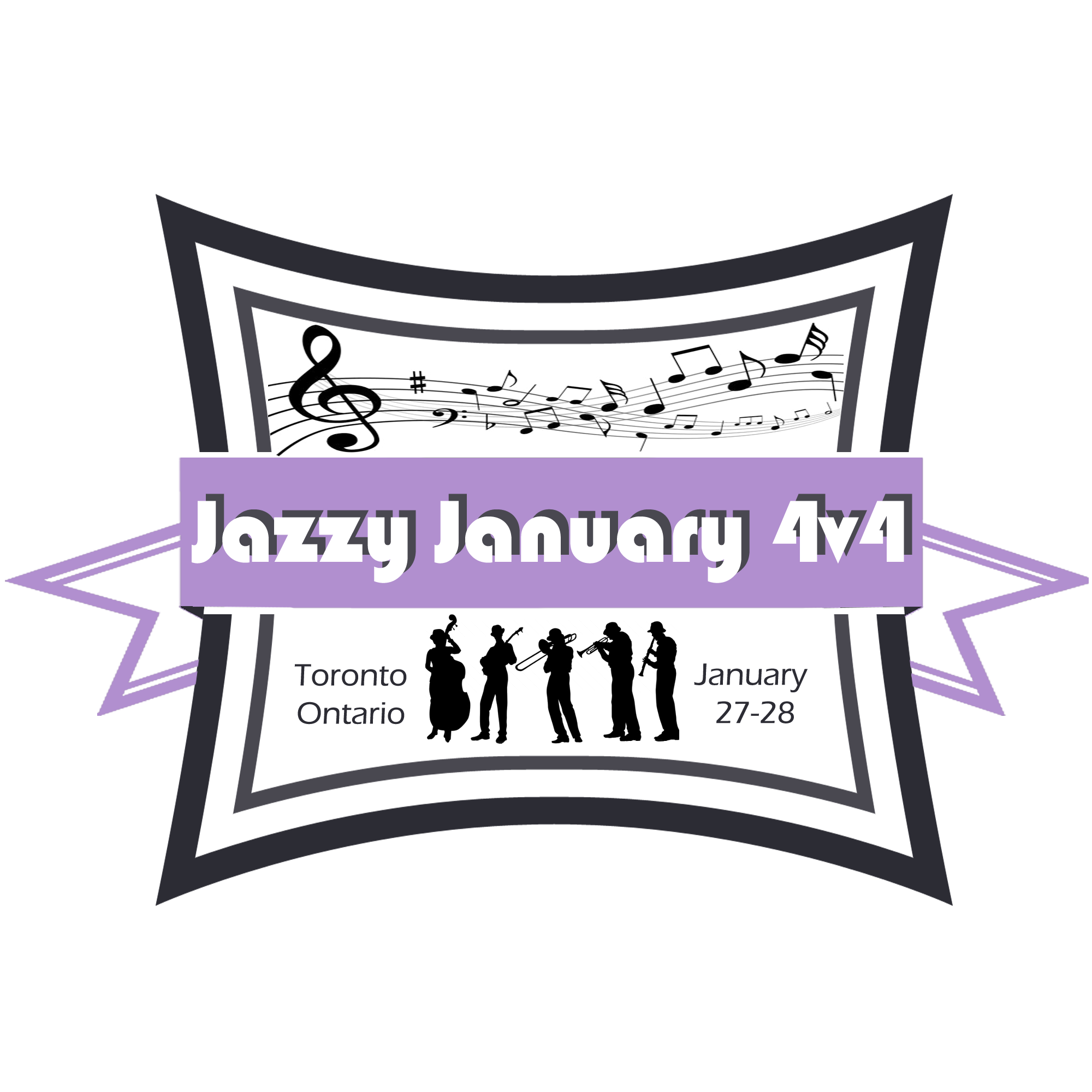 Jazzy January logo. Toronto, ON January 27-28